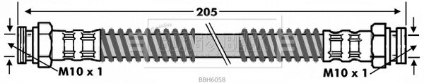 BORG & BECK stabdžių žarnelė BBH6058